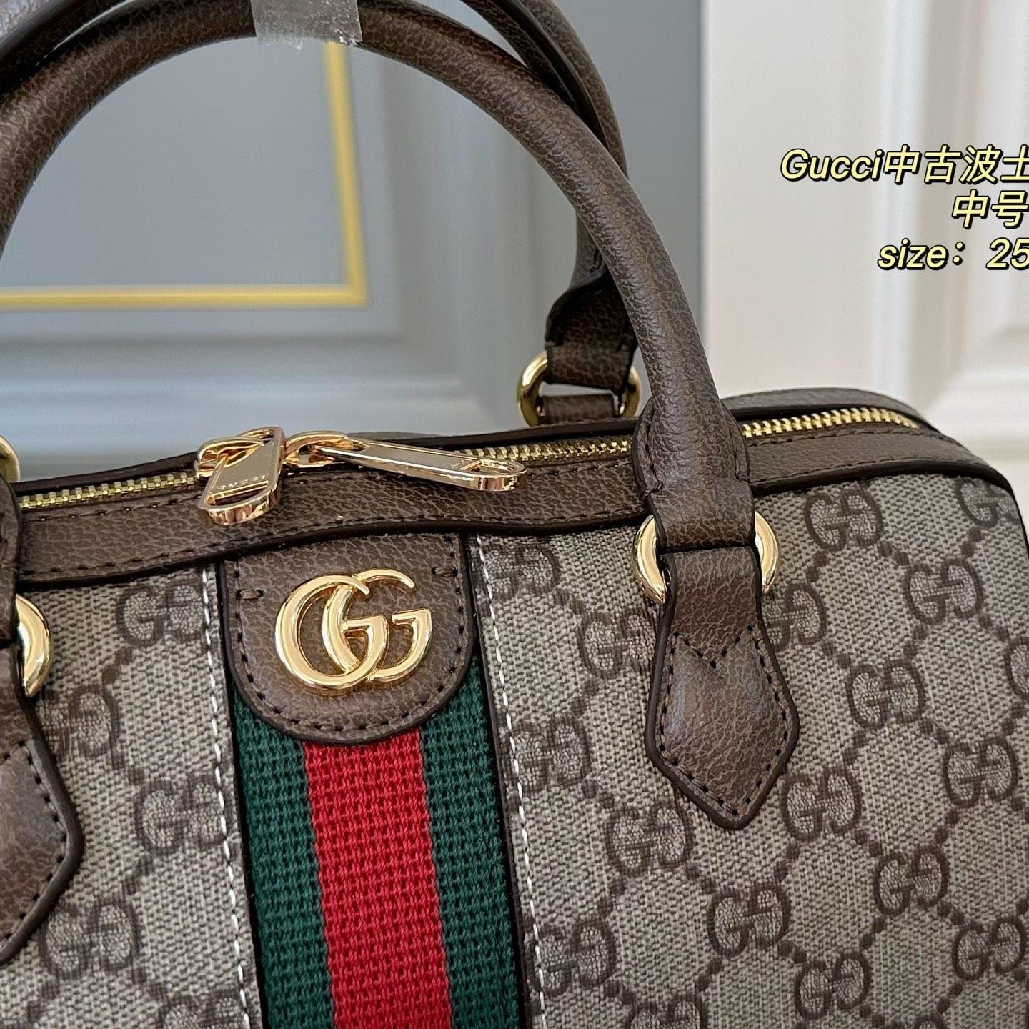 Gucci Ophidia GG Supreme Mini Backpack – Vintage Web Stripe 23x30CM - 图片 2