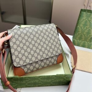 Gucci Ophidia GG Canvas Messenger Bag – Men’s Crossbody 27CM