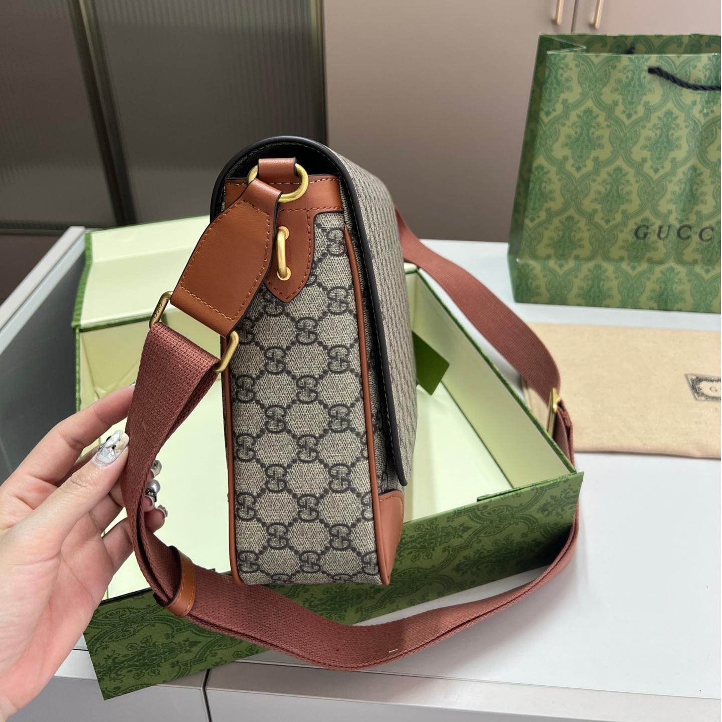 Gucci Ophidia GG Canvas Messenger Bag – Men’s Crossbody 27CM - 图片 2