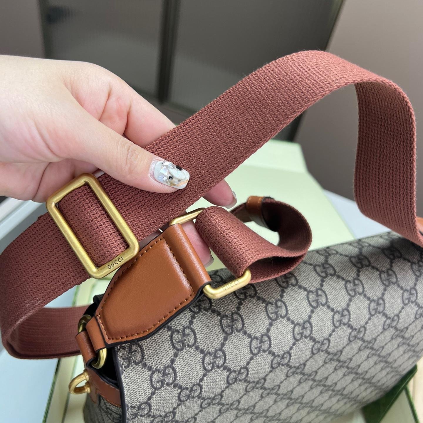 Gucci Ophidia GG Canvas Messenger Bag – Men’s Crossbody 27CM - 图片 5