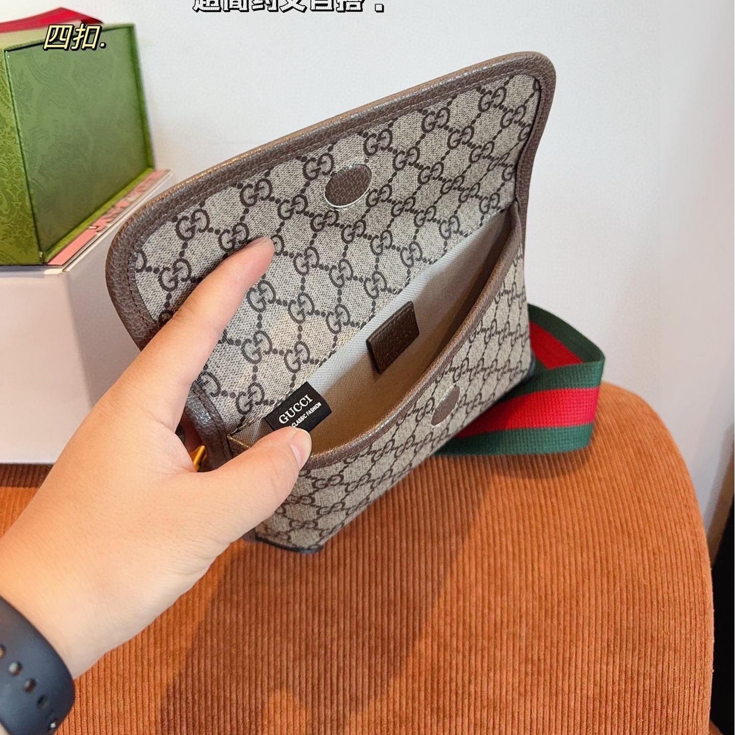 Gucci Ophidia Mini GG Canvas Crossbody Bag – 18CM Compact Design - 图片 9