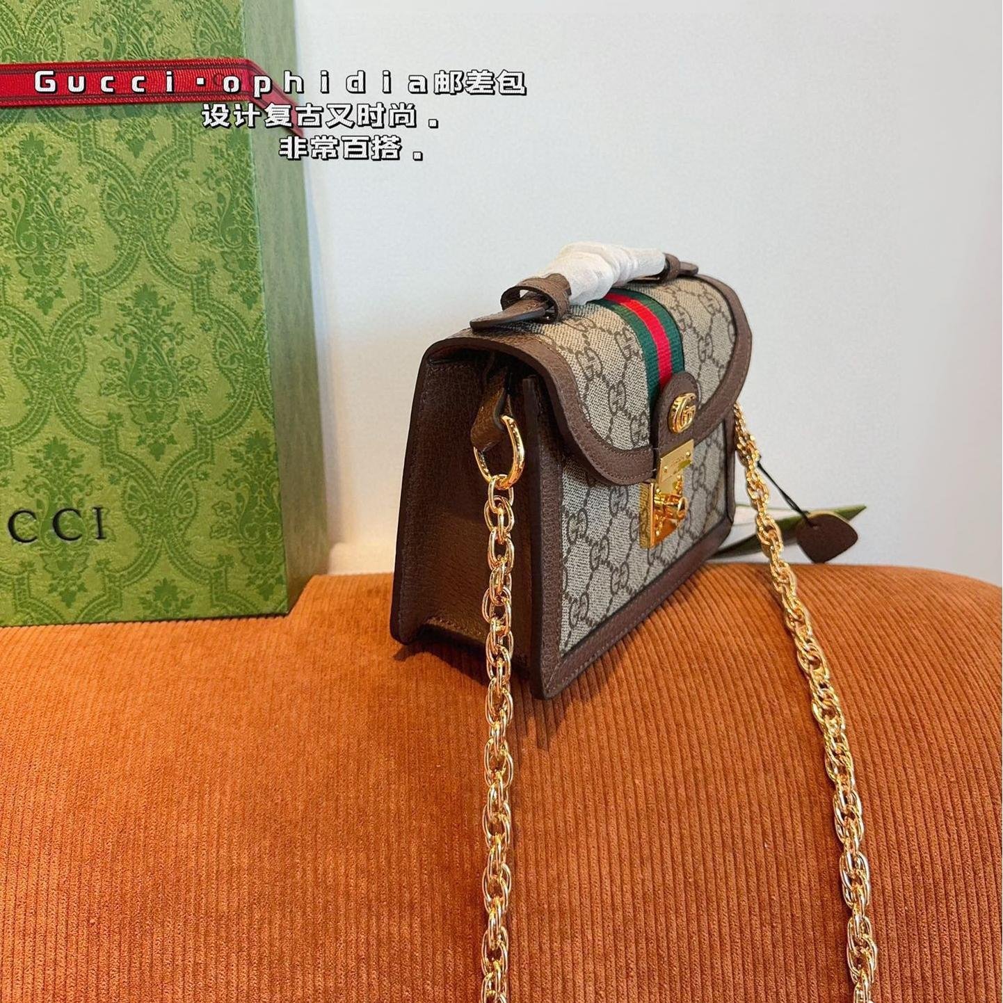 Gucci Ophidia GG Supreme Small Messenger Bag – Chain Strap 25CM - 图片 2