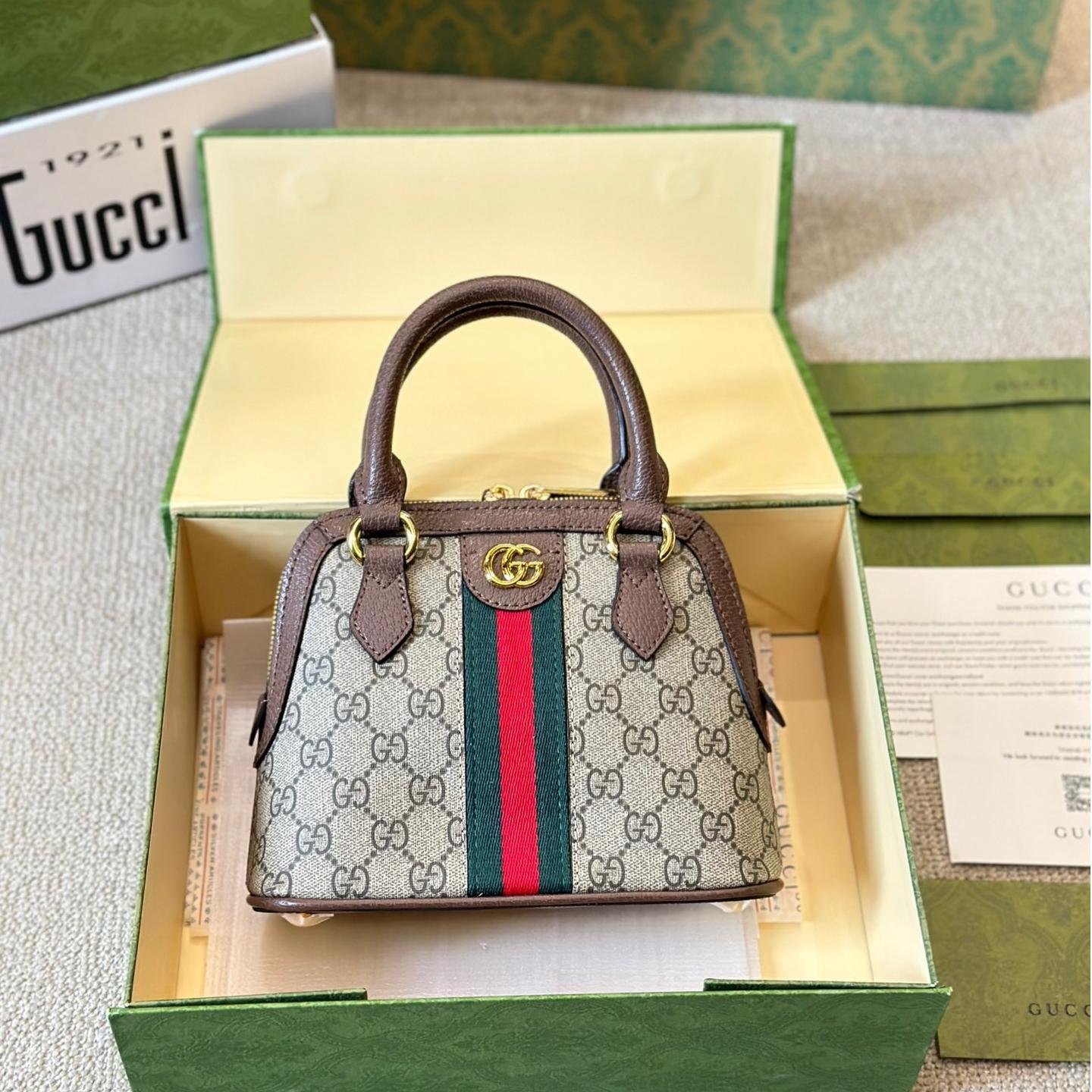 Gucci Ophidia GG Supreme Dome Bag – Small Vintage Shell Shape 20CM - 图片 2