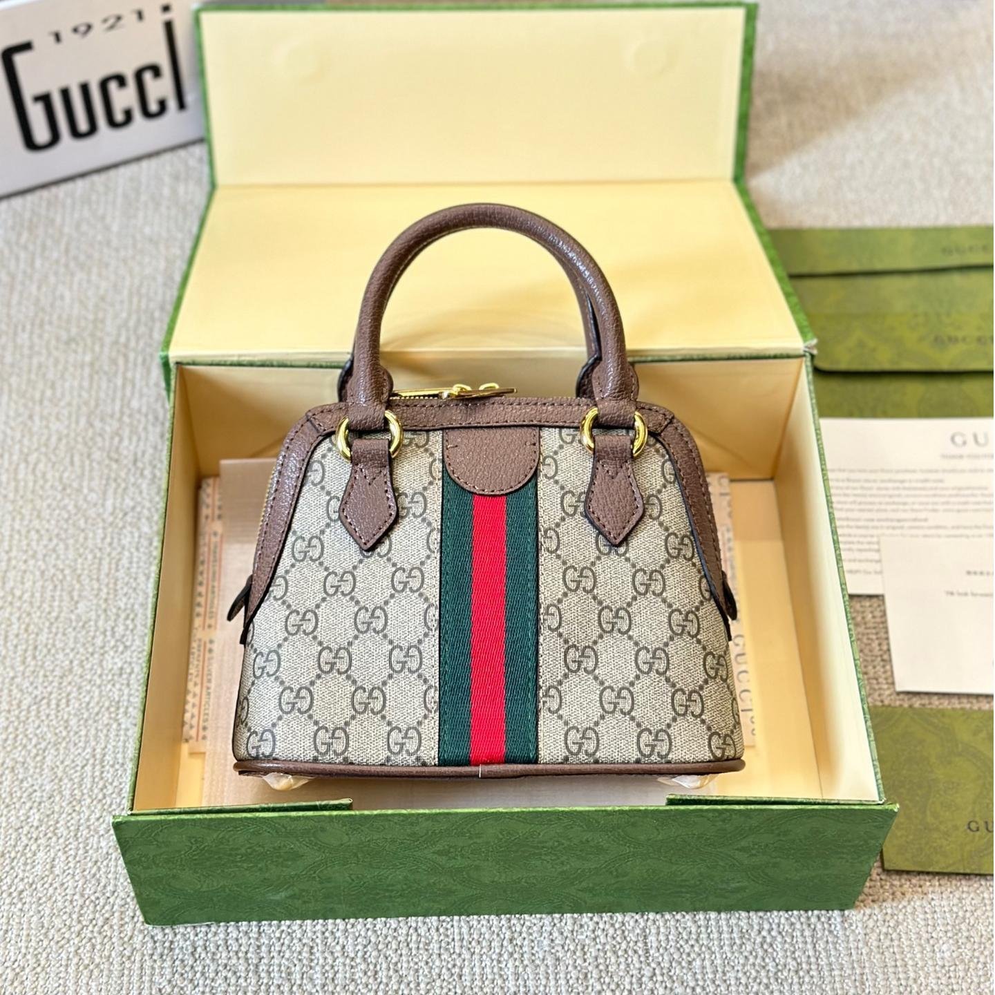 Gucci Ophidia GG Supreme Dome Bag – Small Vintage Shell Shape 20CM - 图片 4