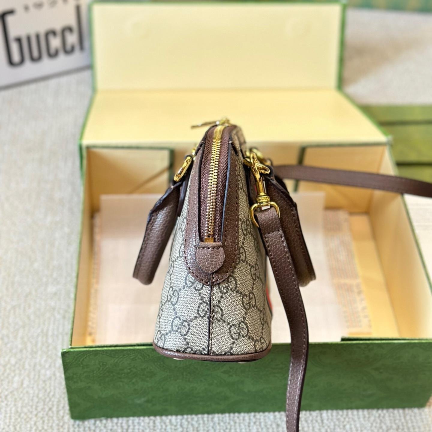 Gucci Ophidia GG Supreme Dome Bag – Small Vintage Shell Shape 20CM - 图片 5