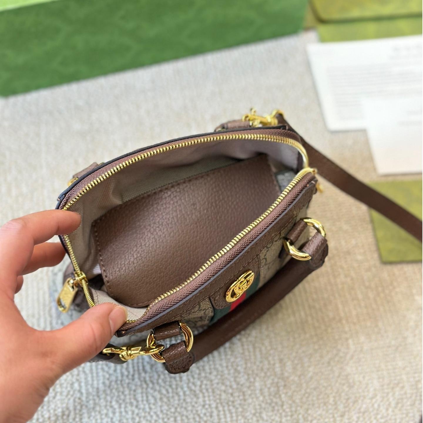 Gucci Ophidia GG Supreme Dome Bag – Small Vintage Shell Shape 20CM - 图片 9