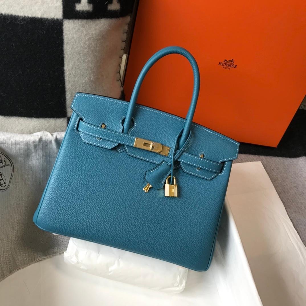 Birkin Denim Blue Calfskin 25CM/30CM