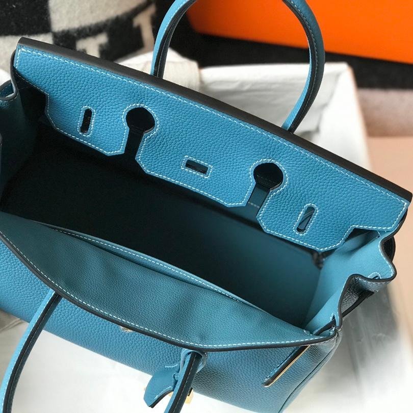 Birkin Denim Blue Calfskin 25CM/30CM - 图片 4