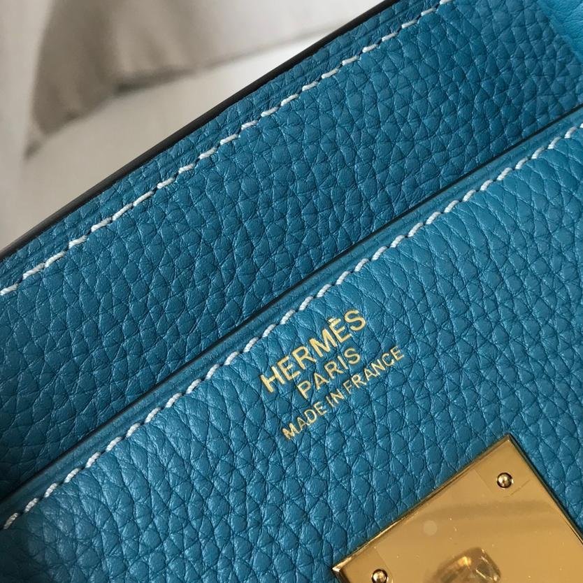 Birkin Denim Blue Calfskin 25CM/30CM - 图片 9