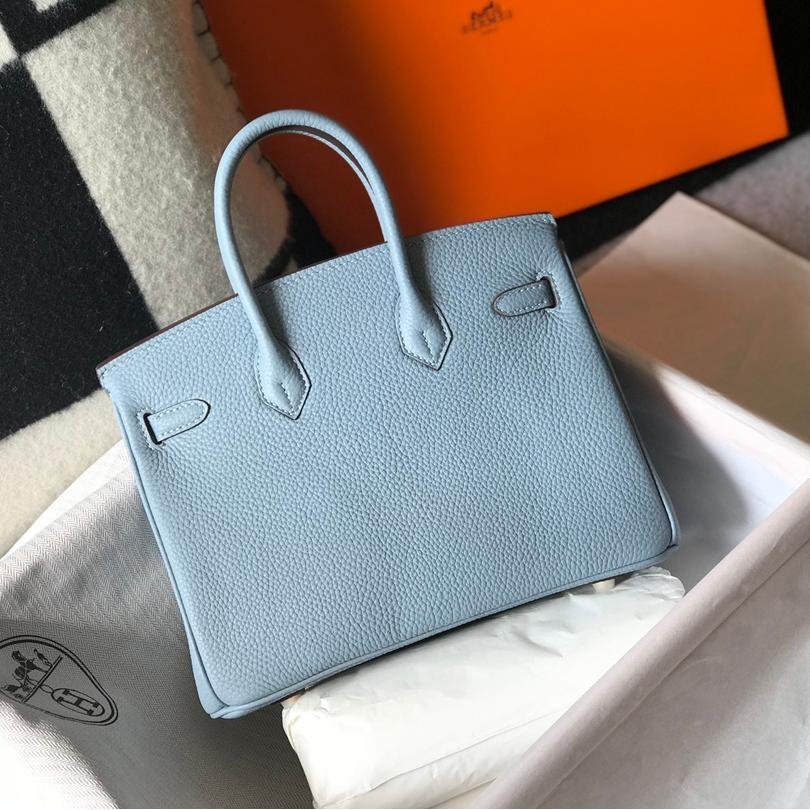 Birkin Linen Blue Calfskin 25CM/30CM - 图片 3