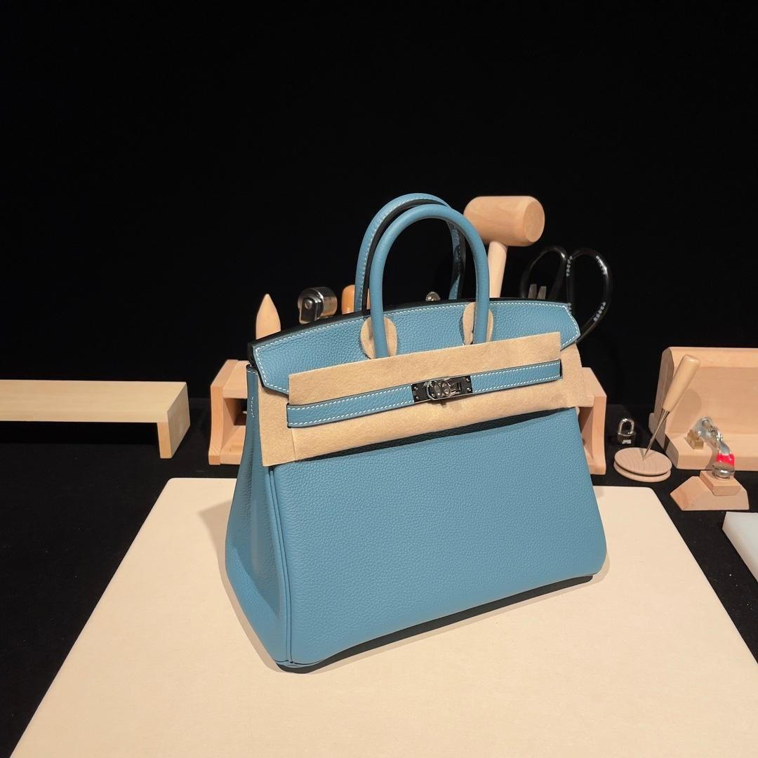 Birkin Denim Blue Togo Leather 25CM/30CM - 图片 3