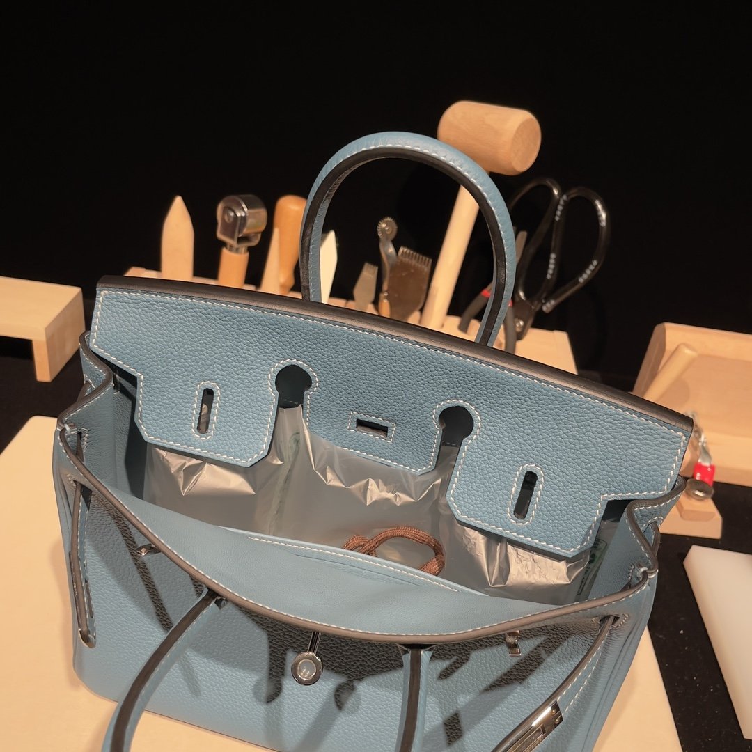 Birkin Denim Blue Togo Leather 25CM/30CM - 图片 9