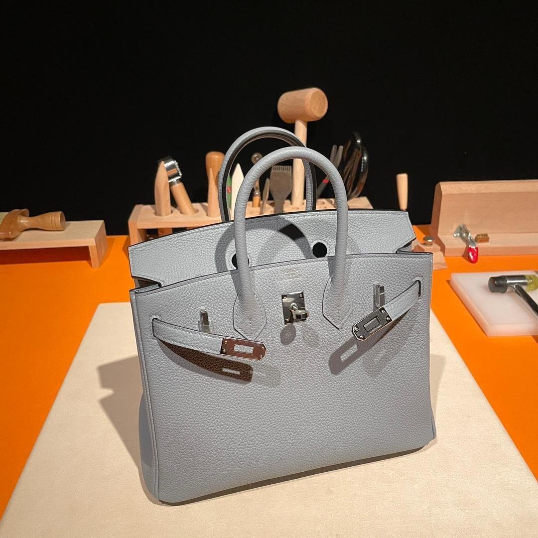 Birkin Linen Blue Togo Leather 25CM/30CM - 图片 3