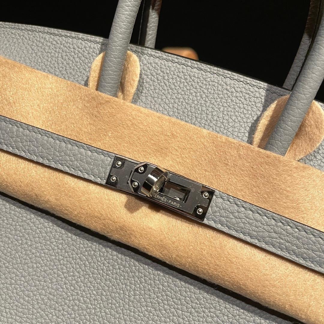 Birkin Linen Blue Togo Leather 25CM/30CM - 图片 6