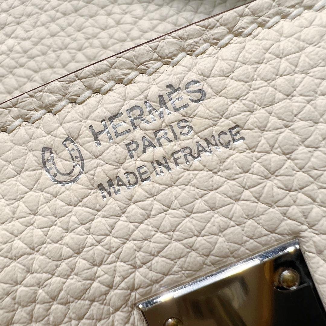 Birkin Misty Blue with Nata Cream White Togo Leather 25CM/30CM - 图片 6