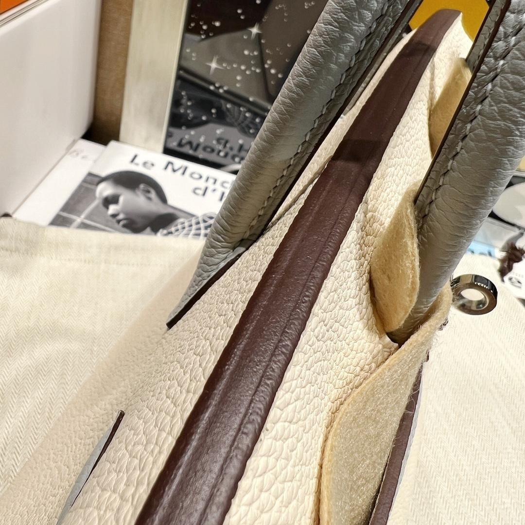 Birkin Misty Blue with Nata Cream White Togo Leather 25CM/30CM - 图片 9