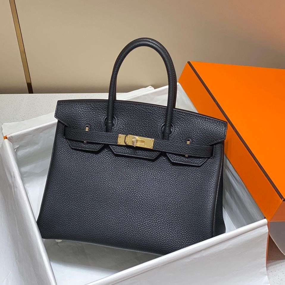 Birkin Black Togo Leather Bag – 25cm / 30cm | Iconic Elegance, Everyday Versatility - 图片 2