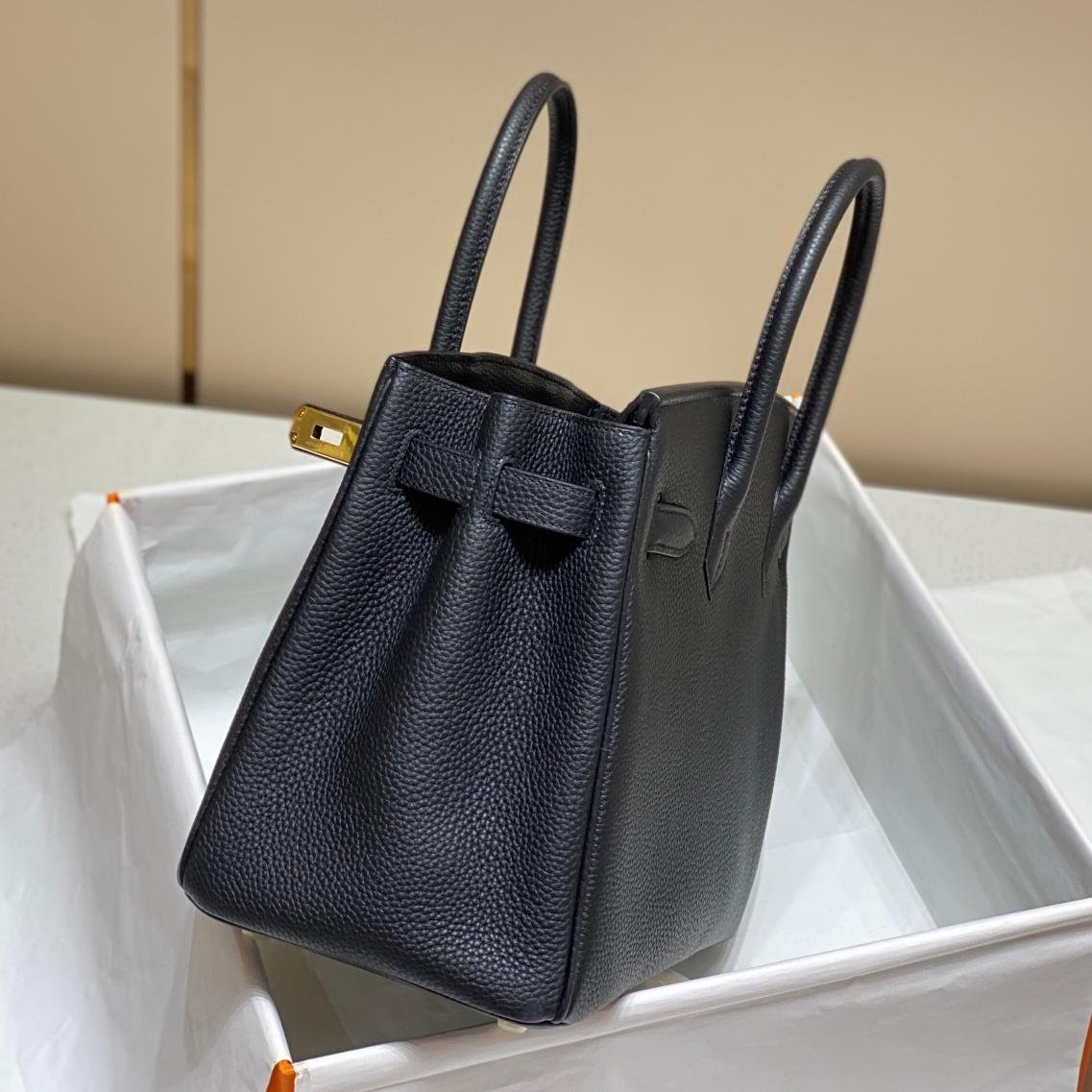 Birkin Black Togo Leather Bag – 25cm / 30cm | Iconic Elegance, Everyday Versatility - 图片 4