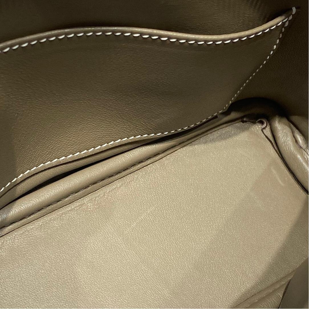Mini Bolide Bowling Elephant Grey Evercolor Leather Gold Hardware - 图片 8