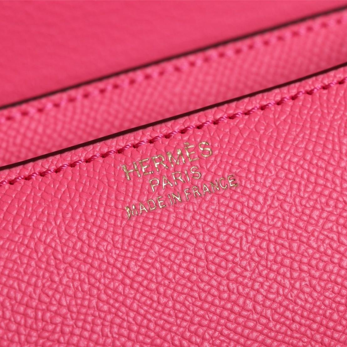 Constance Lipstick Pink Epsom Leather Gold Hardware Large 20CM/23CM - 图片 8
