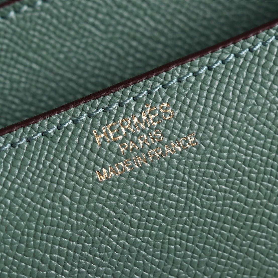 Constance Ceramic Green Epsom Leather Gold Hardware Large 20CM/23CM - 图片 8