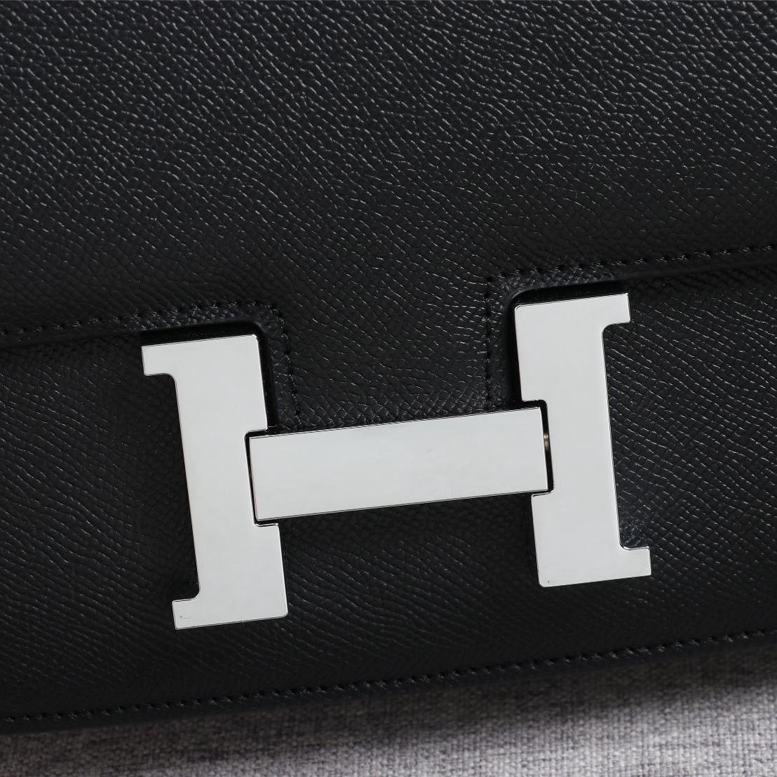 Constance Black Epsom Leather Silver Hardware Large 20CM/23CM - 图片 6