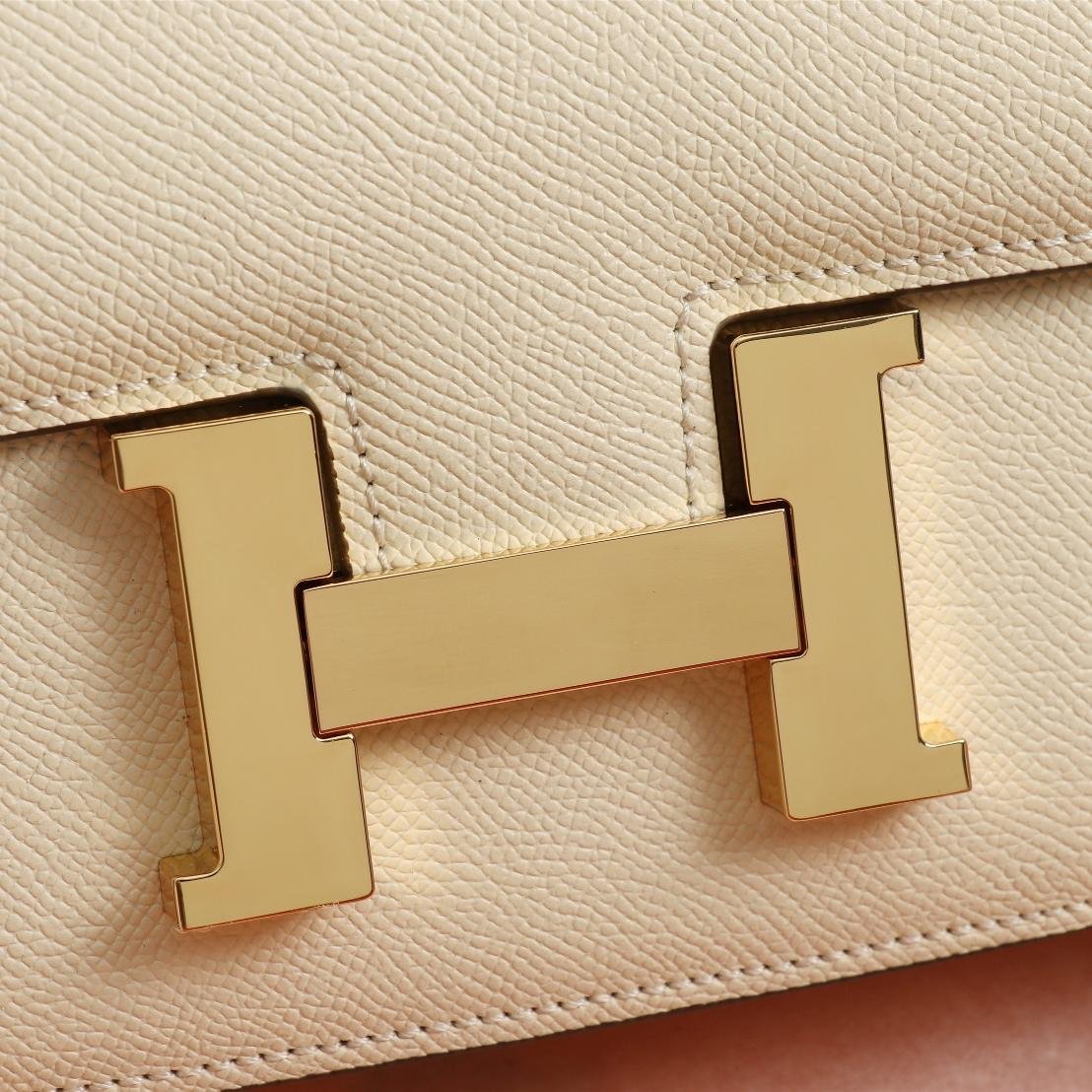 Constance Cream Epsom Leather Gold Hardware Large 20CM/23CM - 图片 5