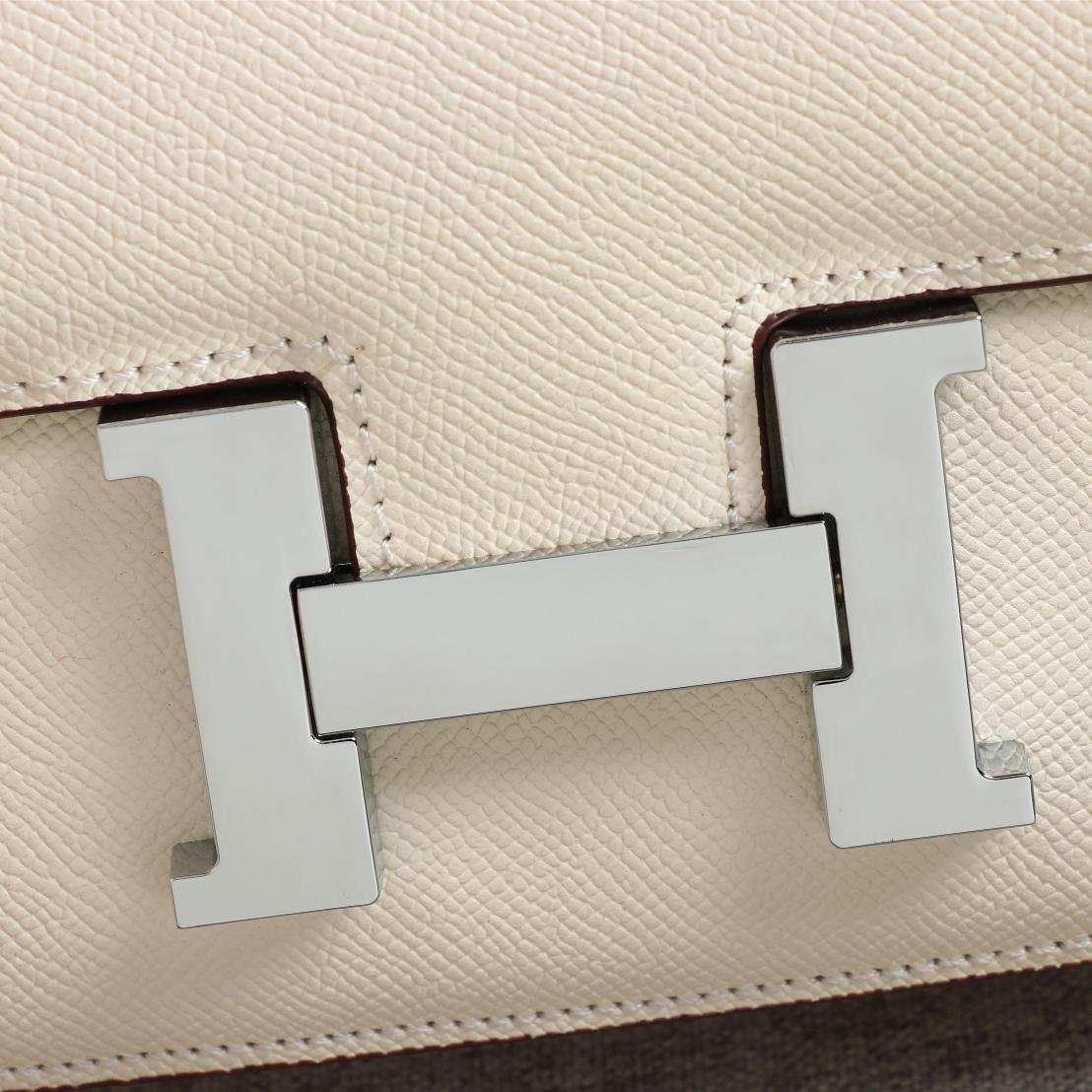 Constance Cream Epsom Leather Silver Hardware Large 20CM/23CM - 图片 6