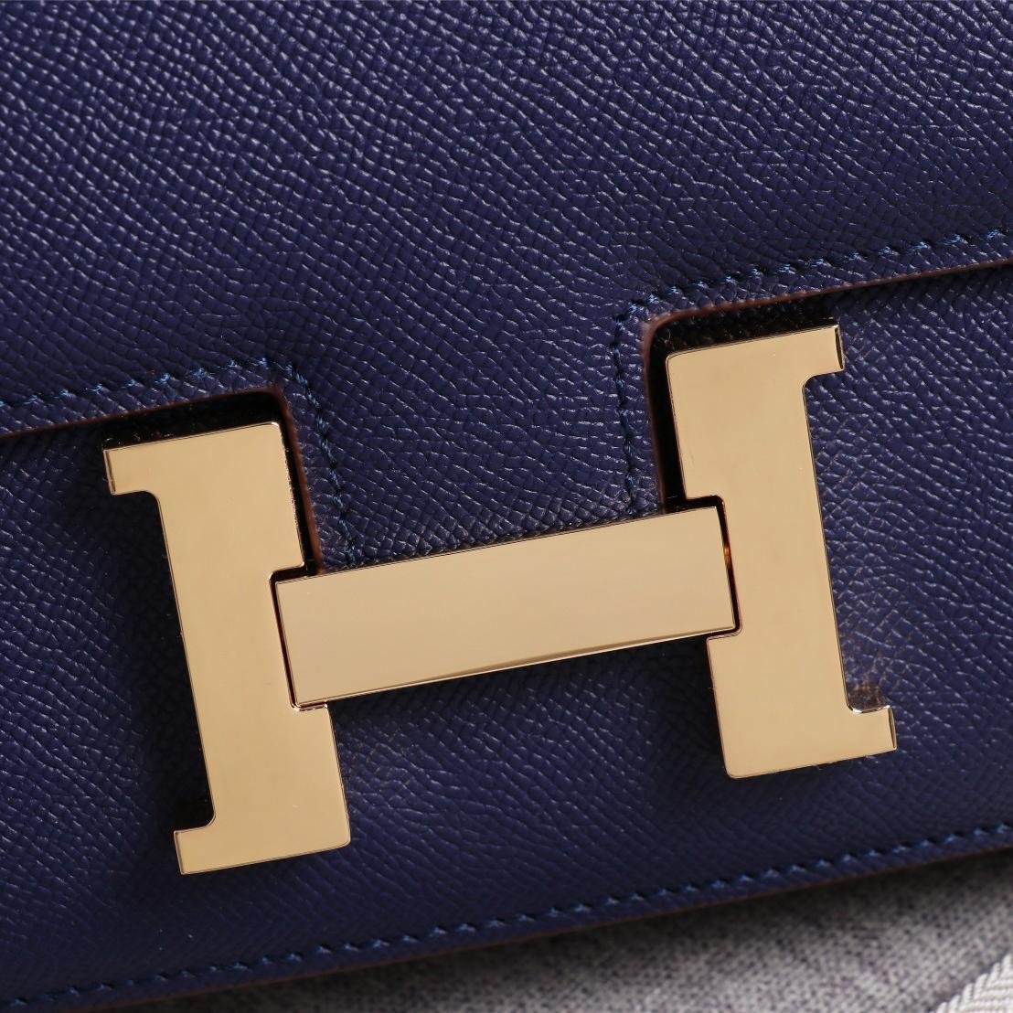 Constance Deep Blue Epsom Leather Gold Hardware Large 20CM/23CM - 图片 8