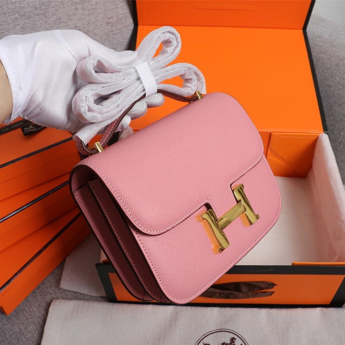 Constance Sakura Pink Epsom Leather Gold Hardware Large 20CM/23CM - 图片 2