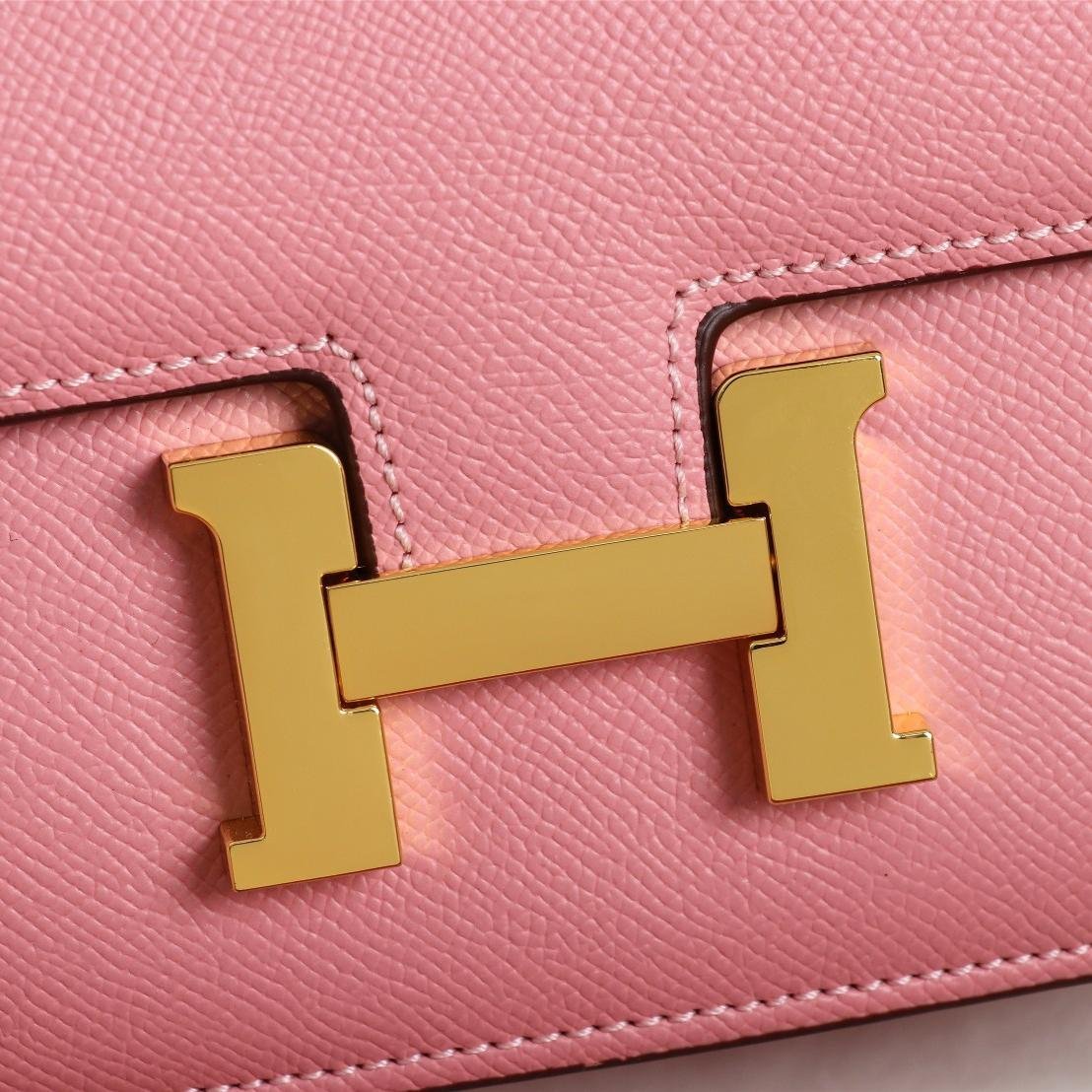 Constance Sakura Pink Epsom Leather Gold Hardware Large 20CM/23CM - 图片 5