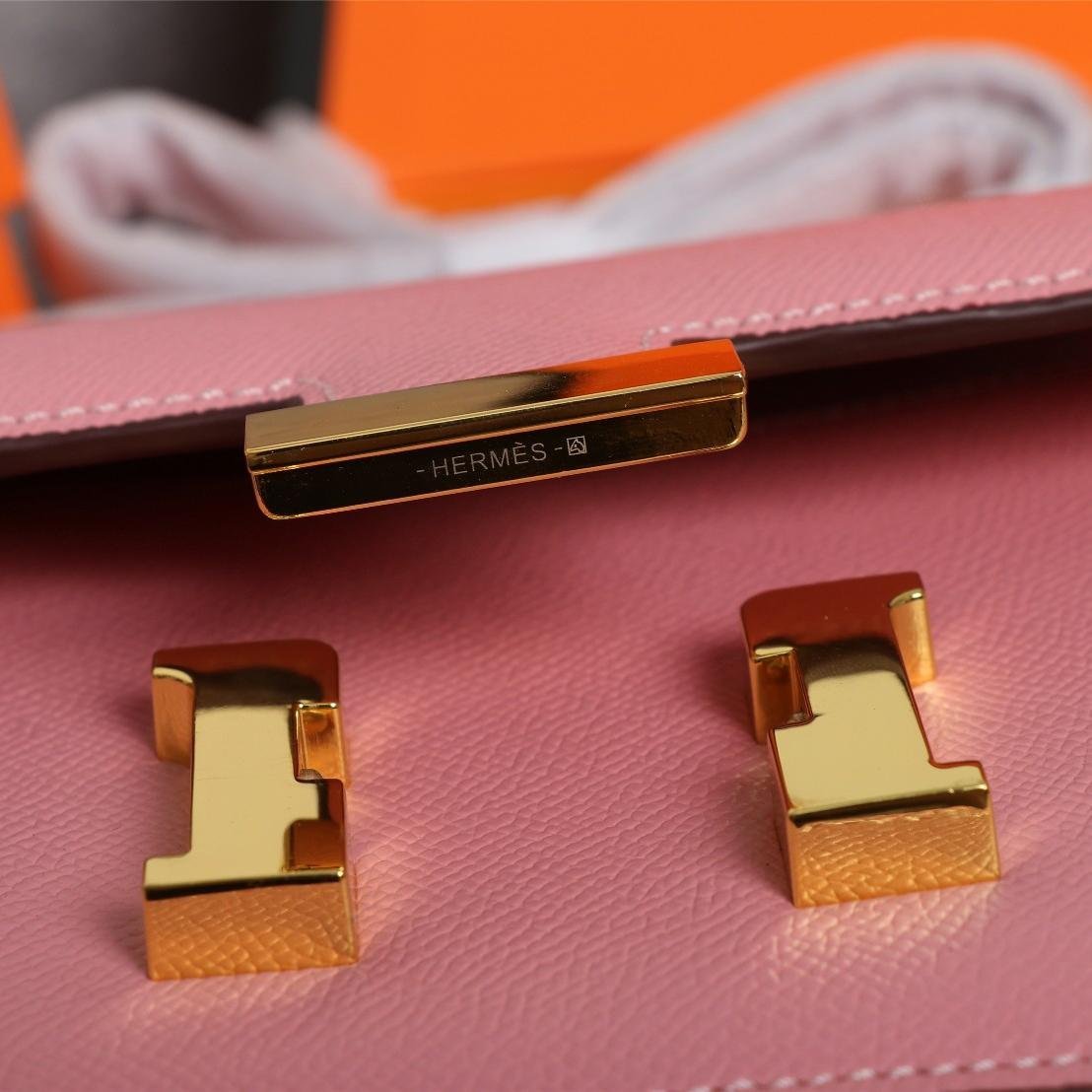 Constance Sakura Pink Epsom Leather Gold Hardware Large 20CM/23CM - 图片 6
