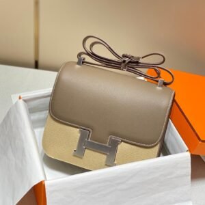 Constance Elephant Grey Silver Hardware Waxed Thread 20CM/23CM