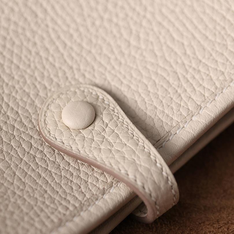 Evelyne Milk White Taurillon Maurice Calfskin Gold Hardware 18CM - 图片 9