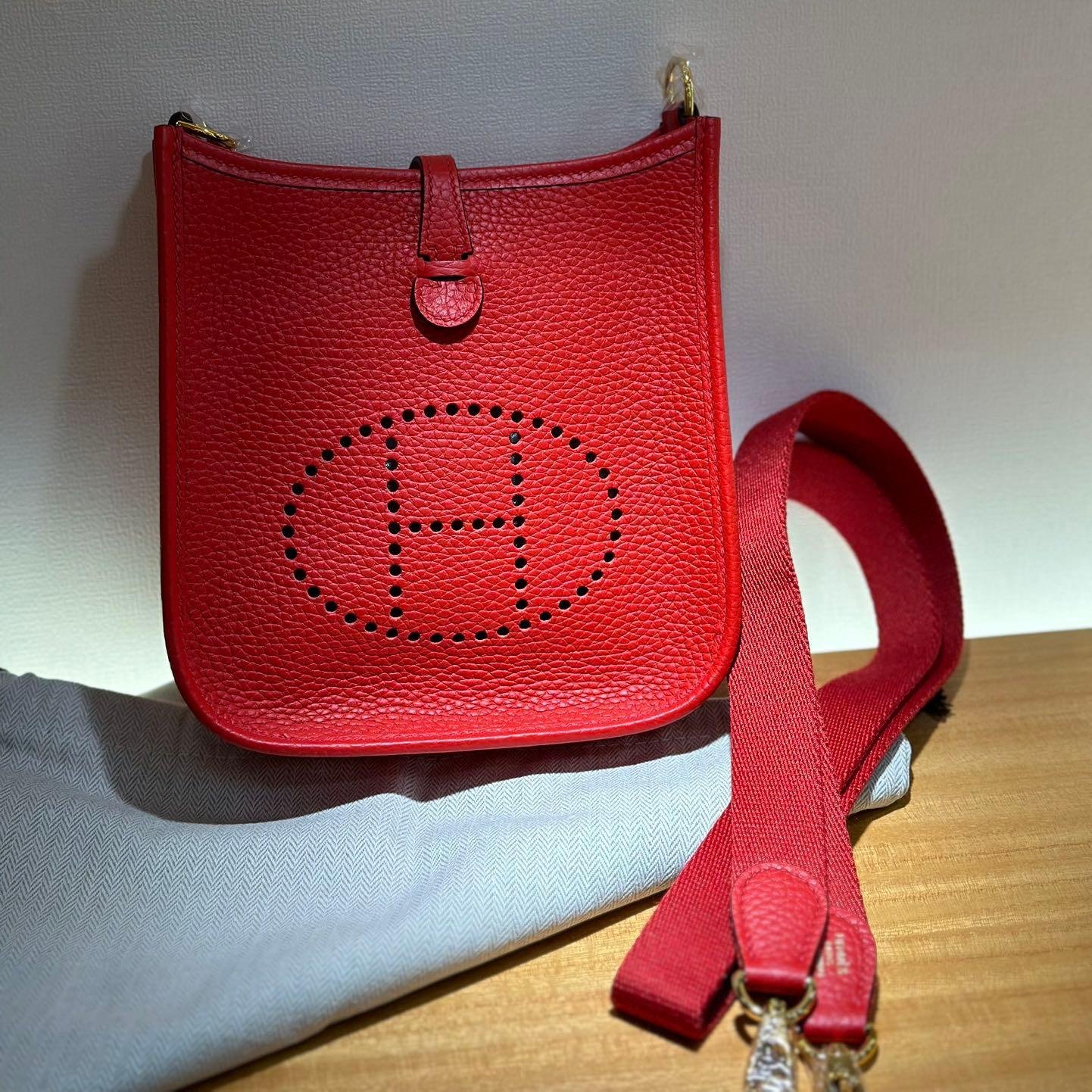 Evelyne Red Gold Hardware 18CM