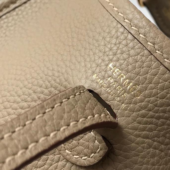 Evelyne Trench Grey Togo Leather Gold Hardware 18CM - 图片 7