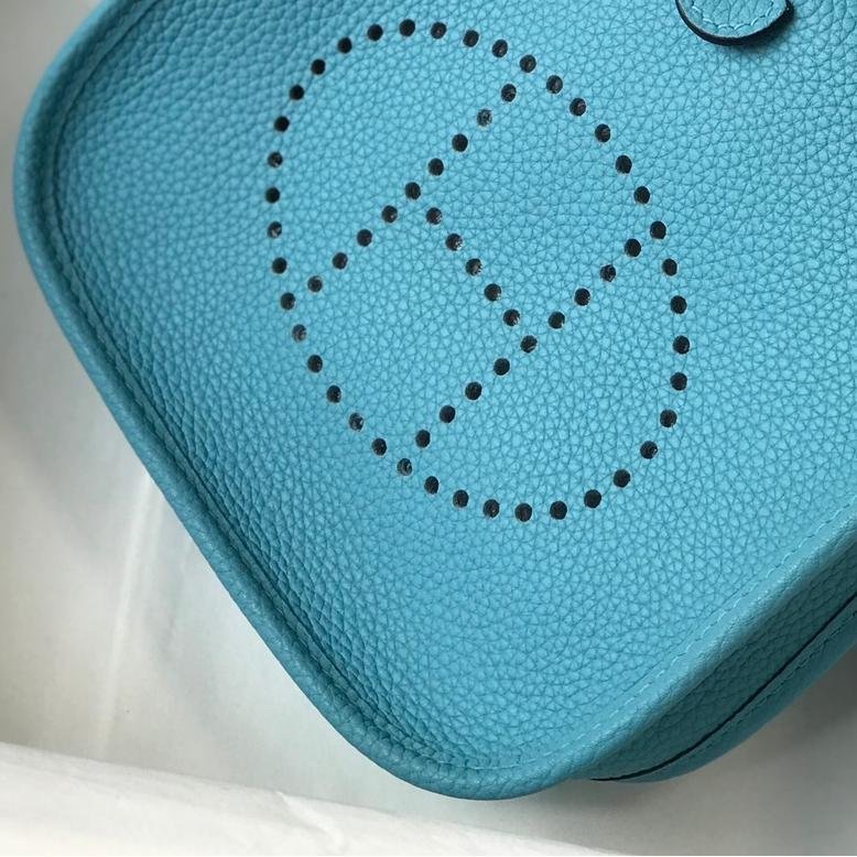 Evelyne Northern Blue Togo Leather Gold Hardware 18CM - 图片 5