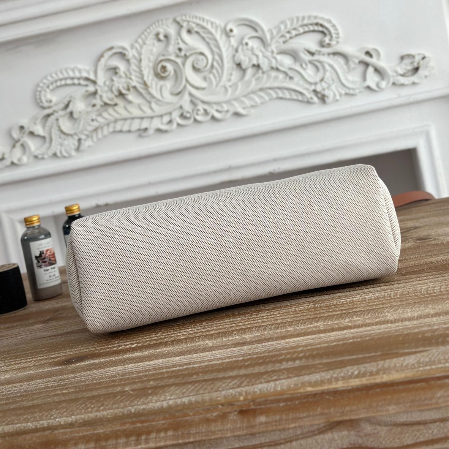 Herbag Light Gray Canvas Calfskin 31CM - 图片 6