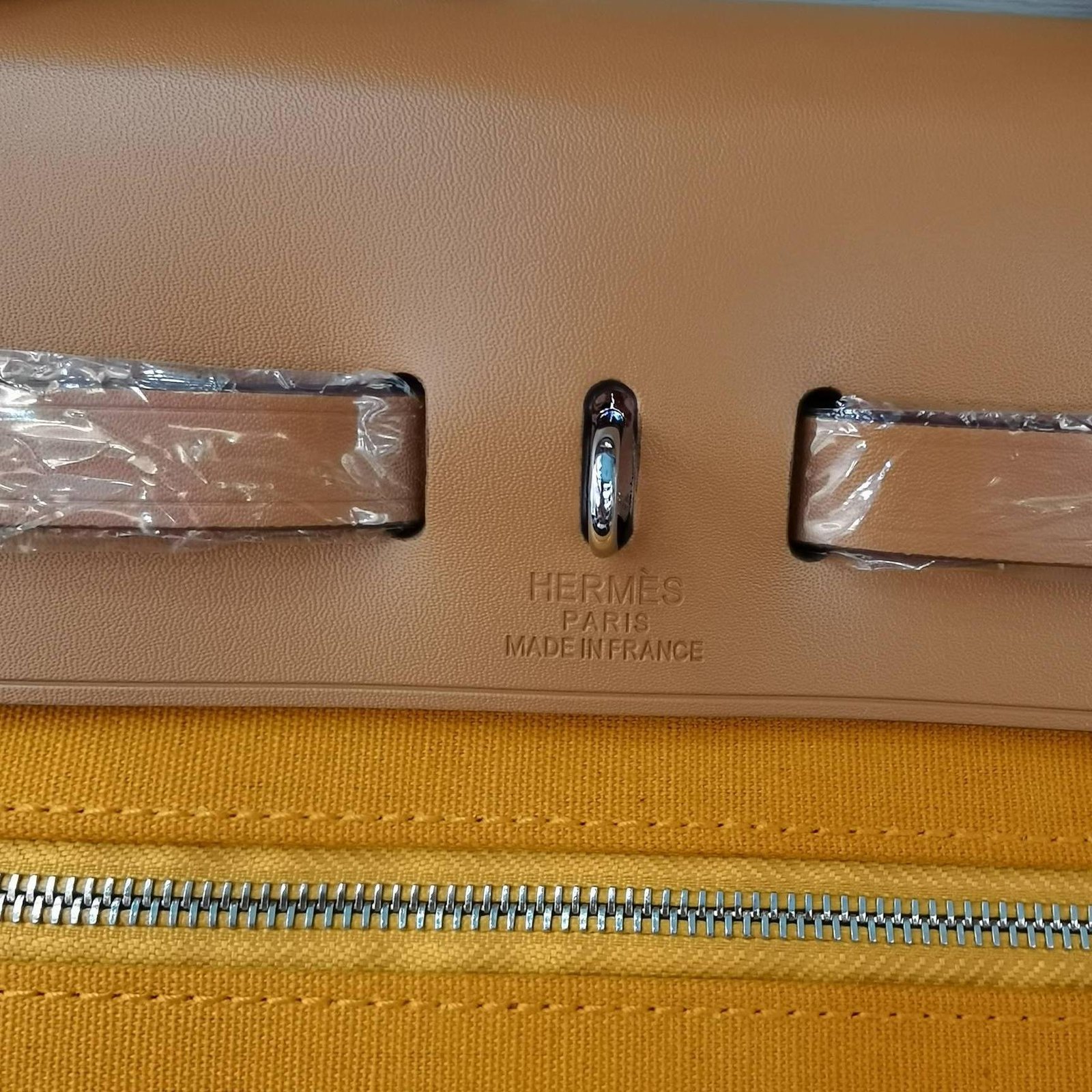 Herbag Apricot Canvas Calfskin 31CM - 图片 7