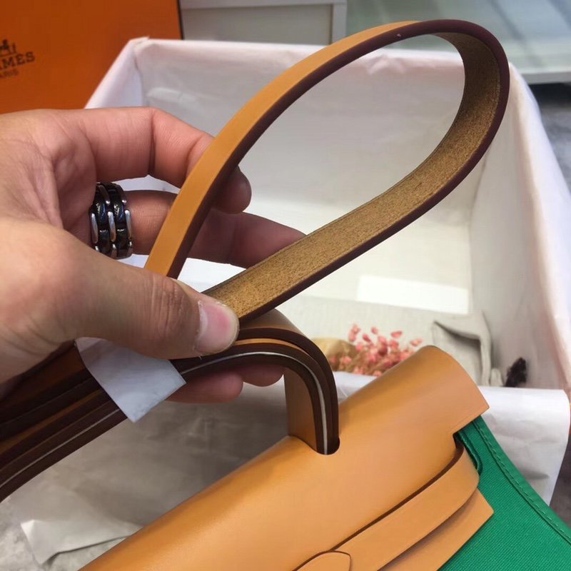 herbag Green Canvas Calfskin 31CM - 图片 5