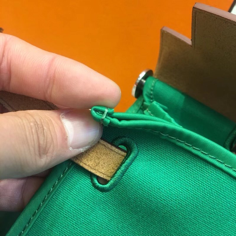 herbag Green Canvas Calfskin 31CM - 图片 7