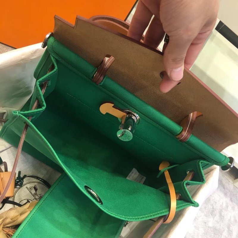herbag Green Canvas Calfskin 31CM - 图片 8
