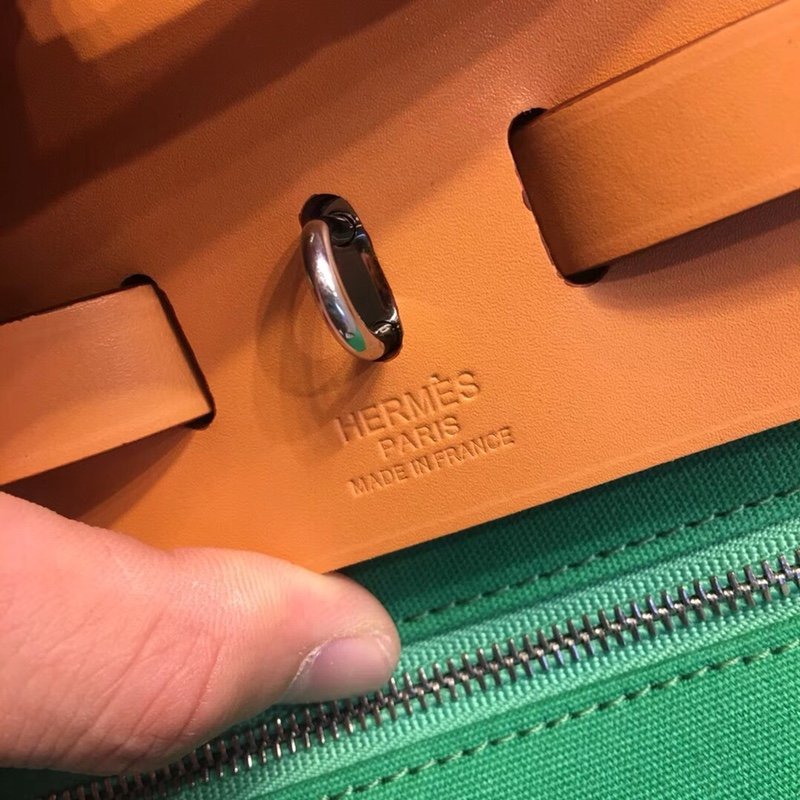 herbag Green Canvas Calfskin 31CM - 图片 9