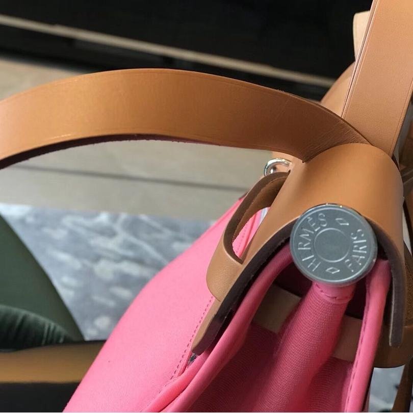 herbag Pink Canvas Calfskin 31CM - 图片 5