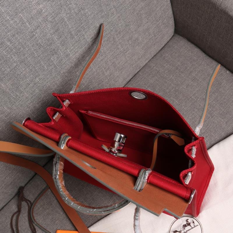 herbag Red Canvas Calfskin 31CM - 图片 6