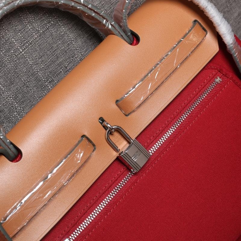 herbag Red Canvas Calfskin 31CM - 图片 9