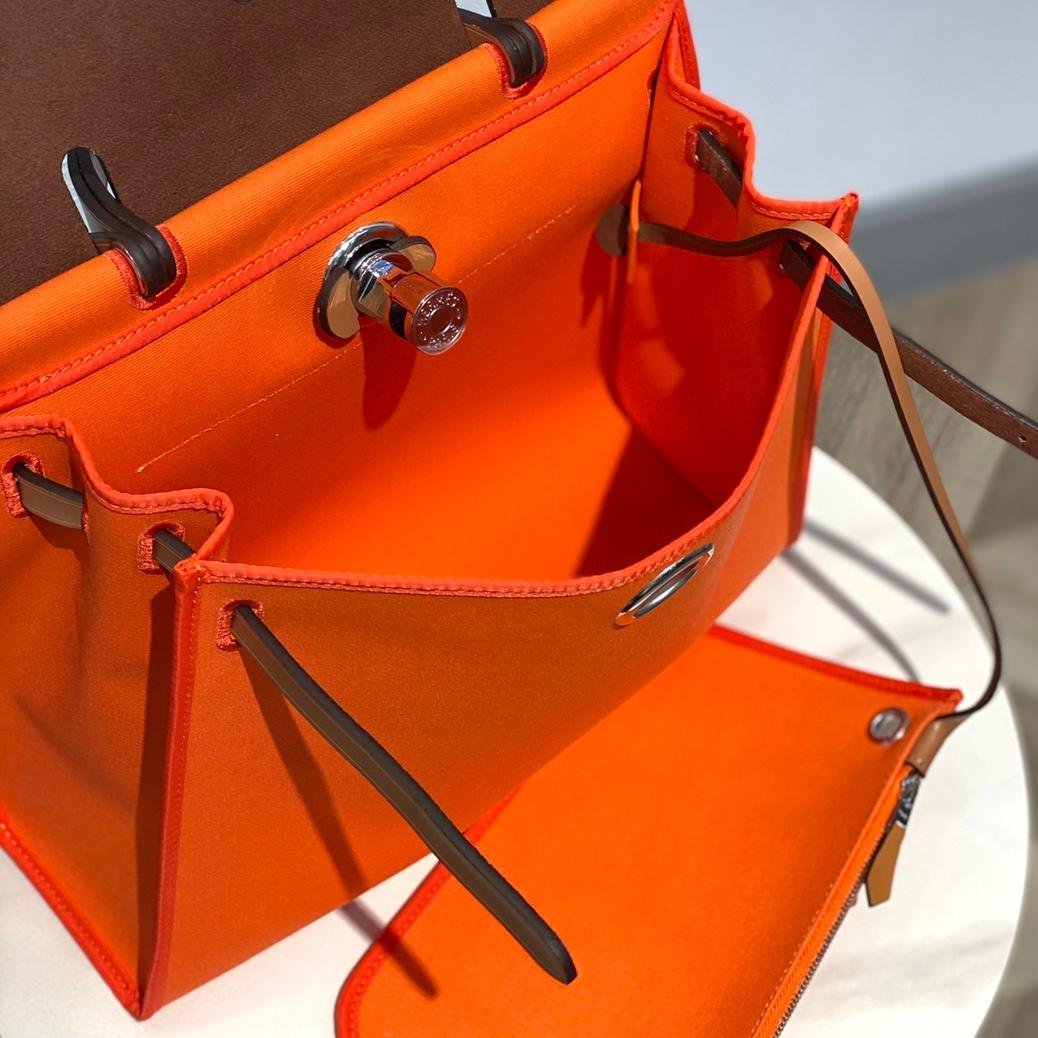 Vibrant Orange Canvas Leather 31CM - 图片 9