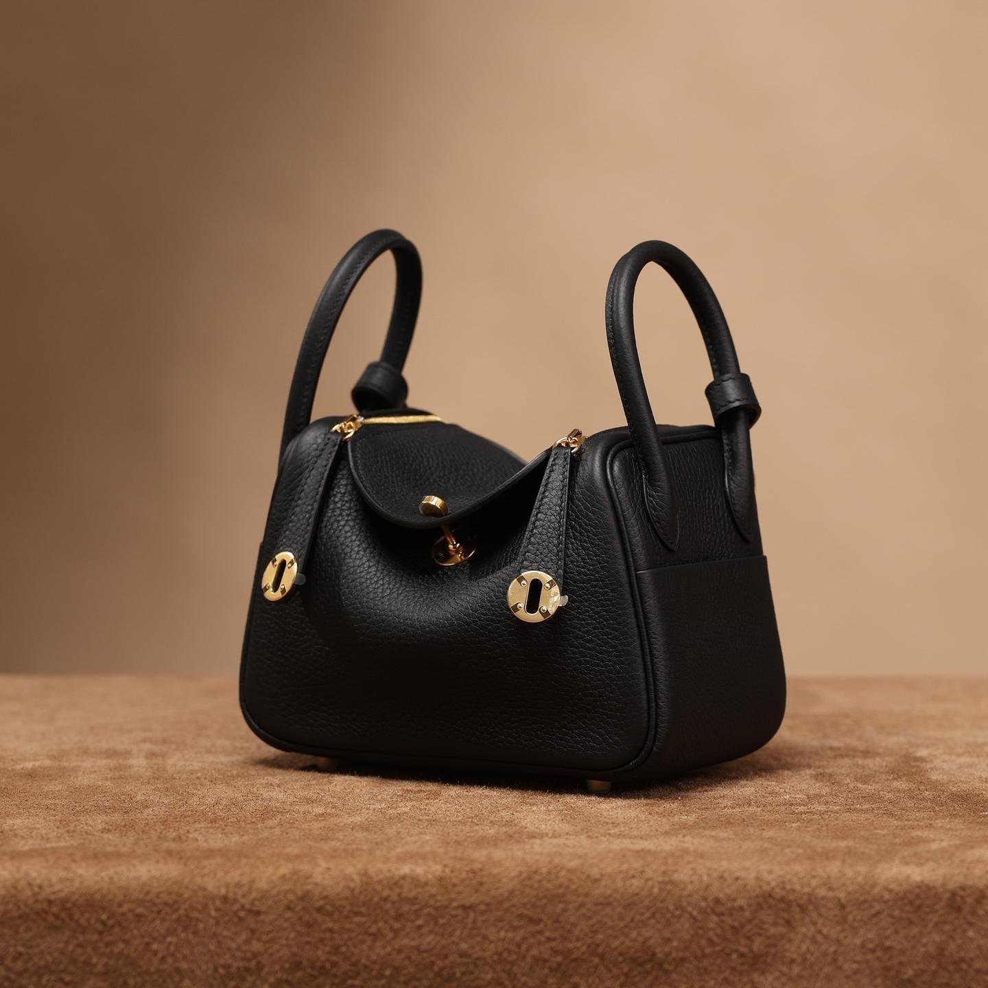 Lindy Black TC Leather with Gold Hardware 19CM - 图片 2