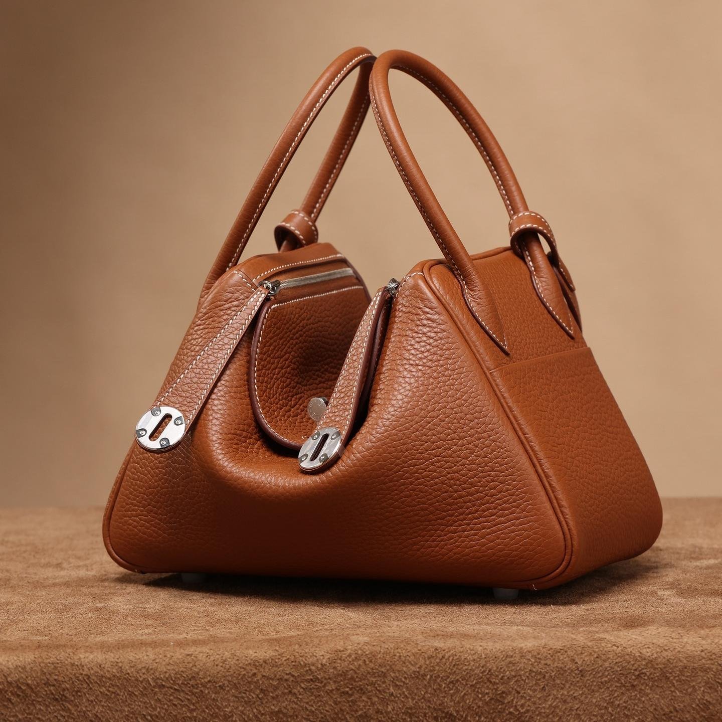 Lindy Gold Brown TC Leather with Silver Hardware 26CM - 图片 2