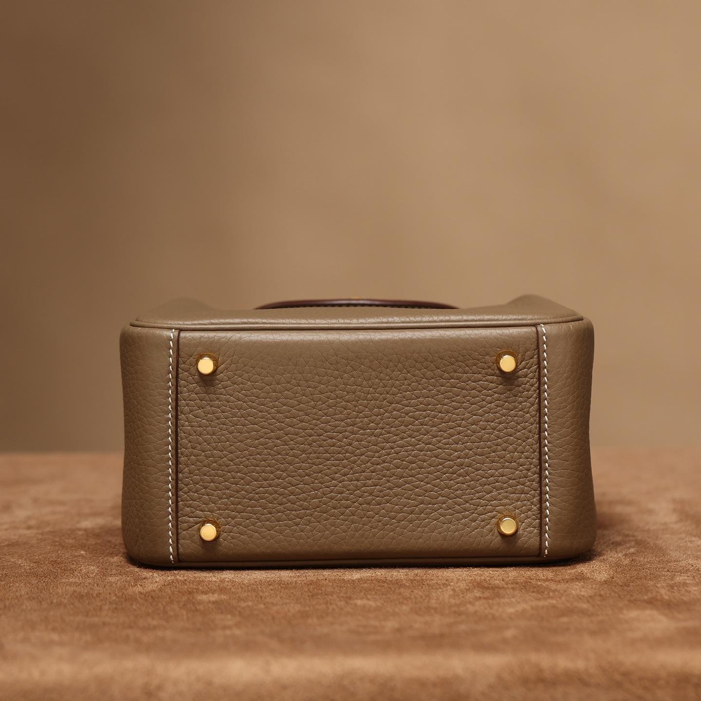 Lindy Elephant Grey TC Leather with Gold Hardware 19CM - 图片 7